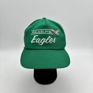 Vintage 90s Philadelphia Eagles Snapback Annco NFL Green Football USA